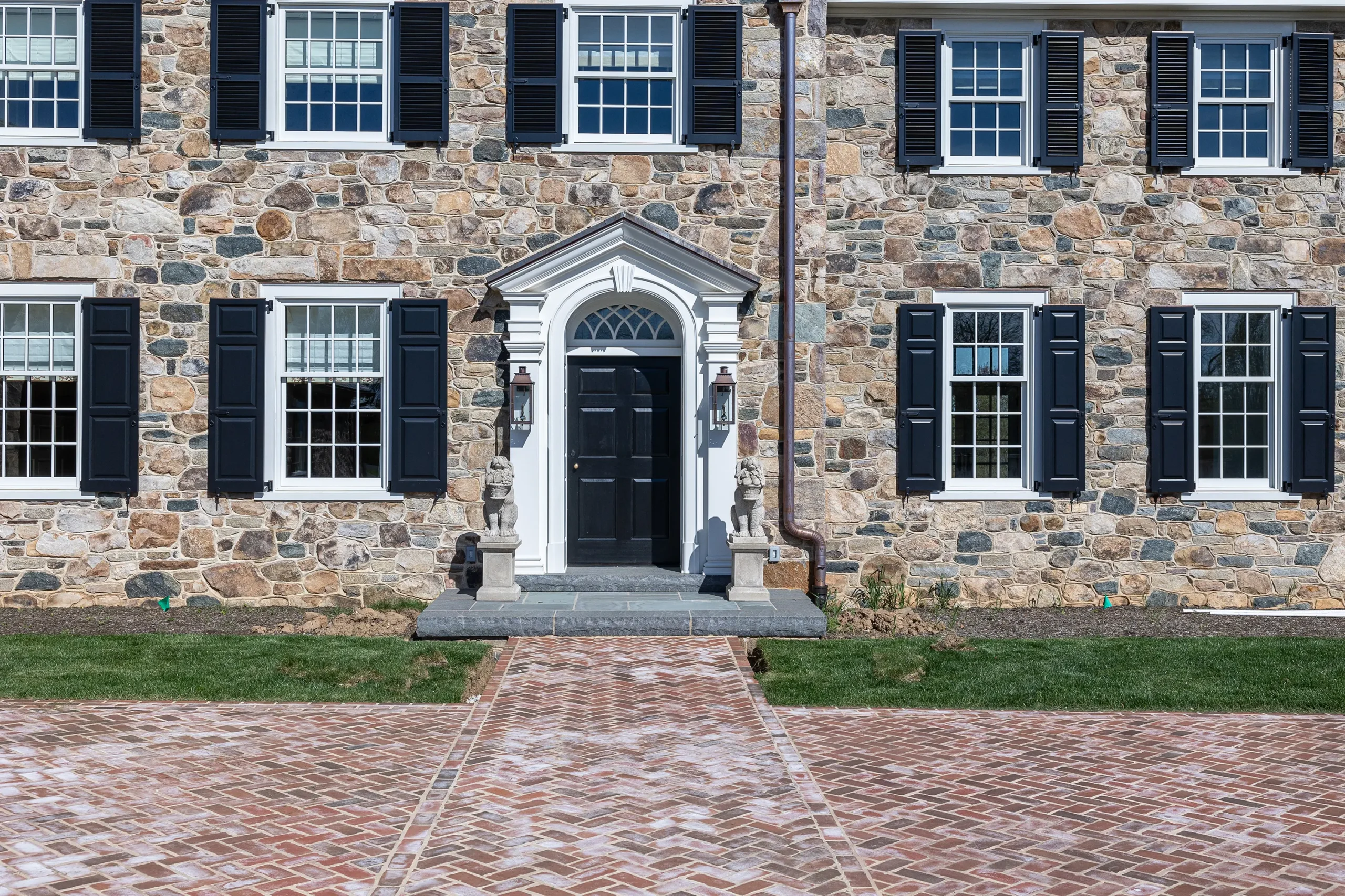 Paneled wood door