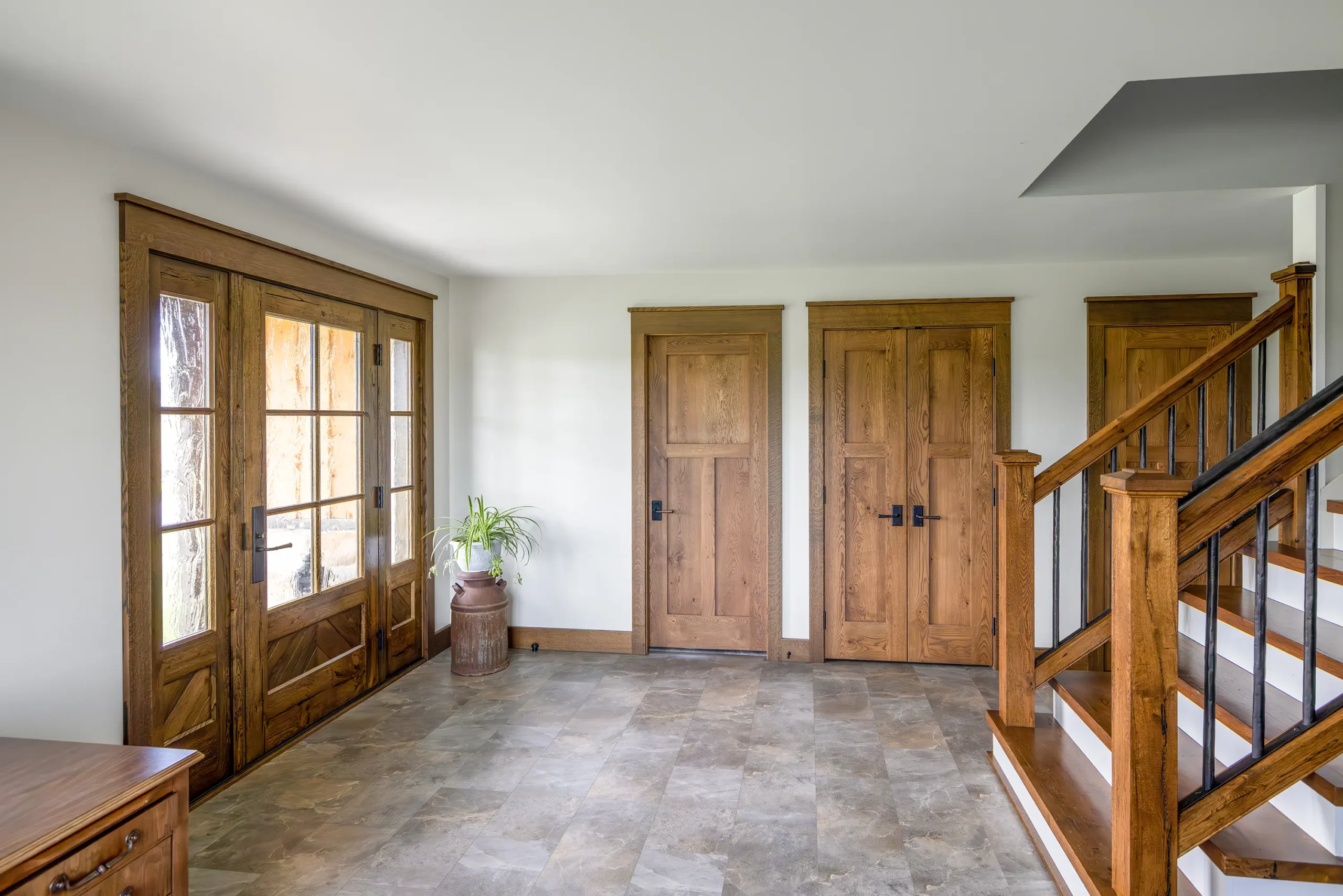Custom interior wood door