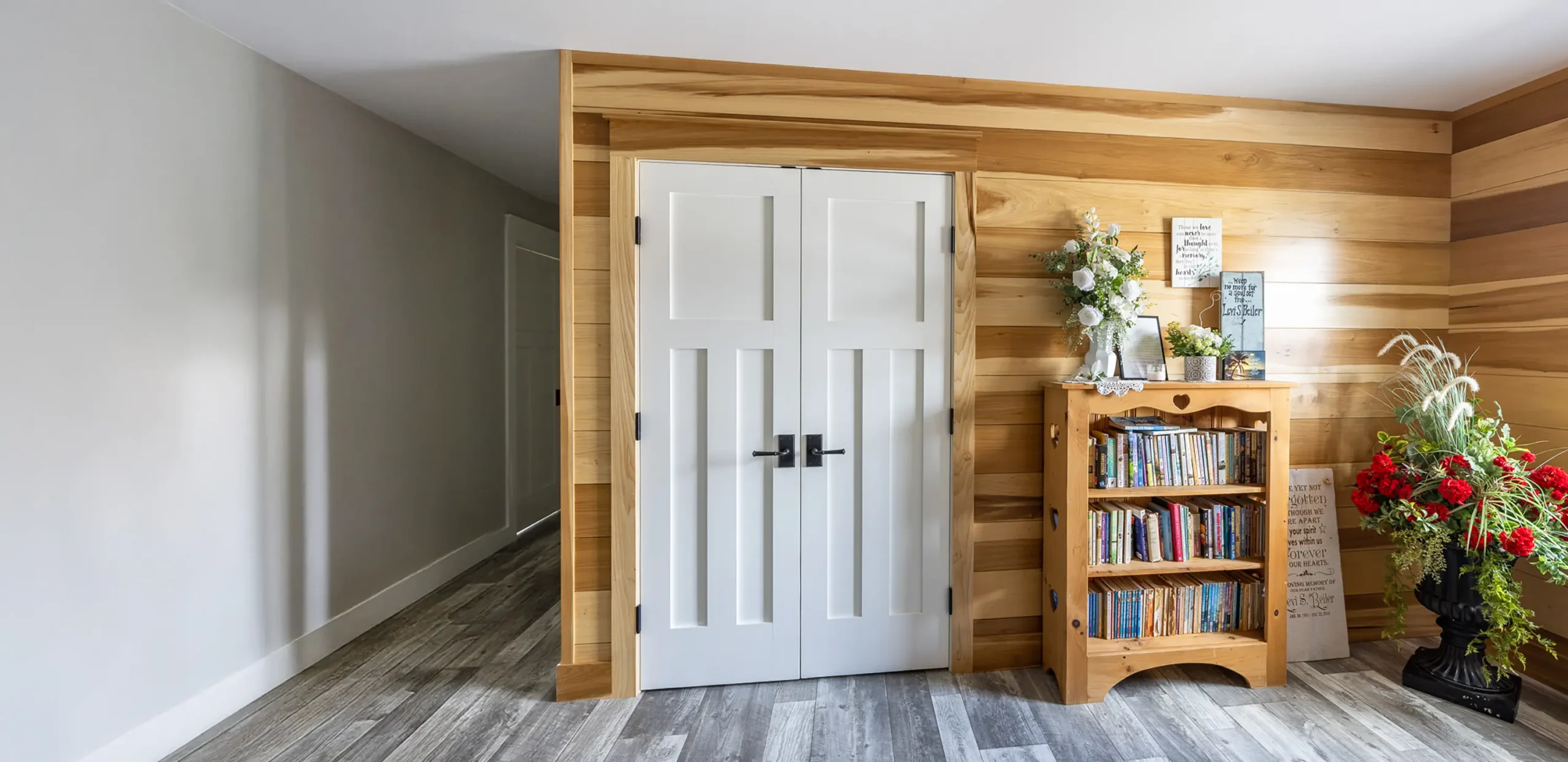 Custom interior wood door