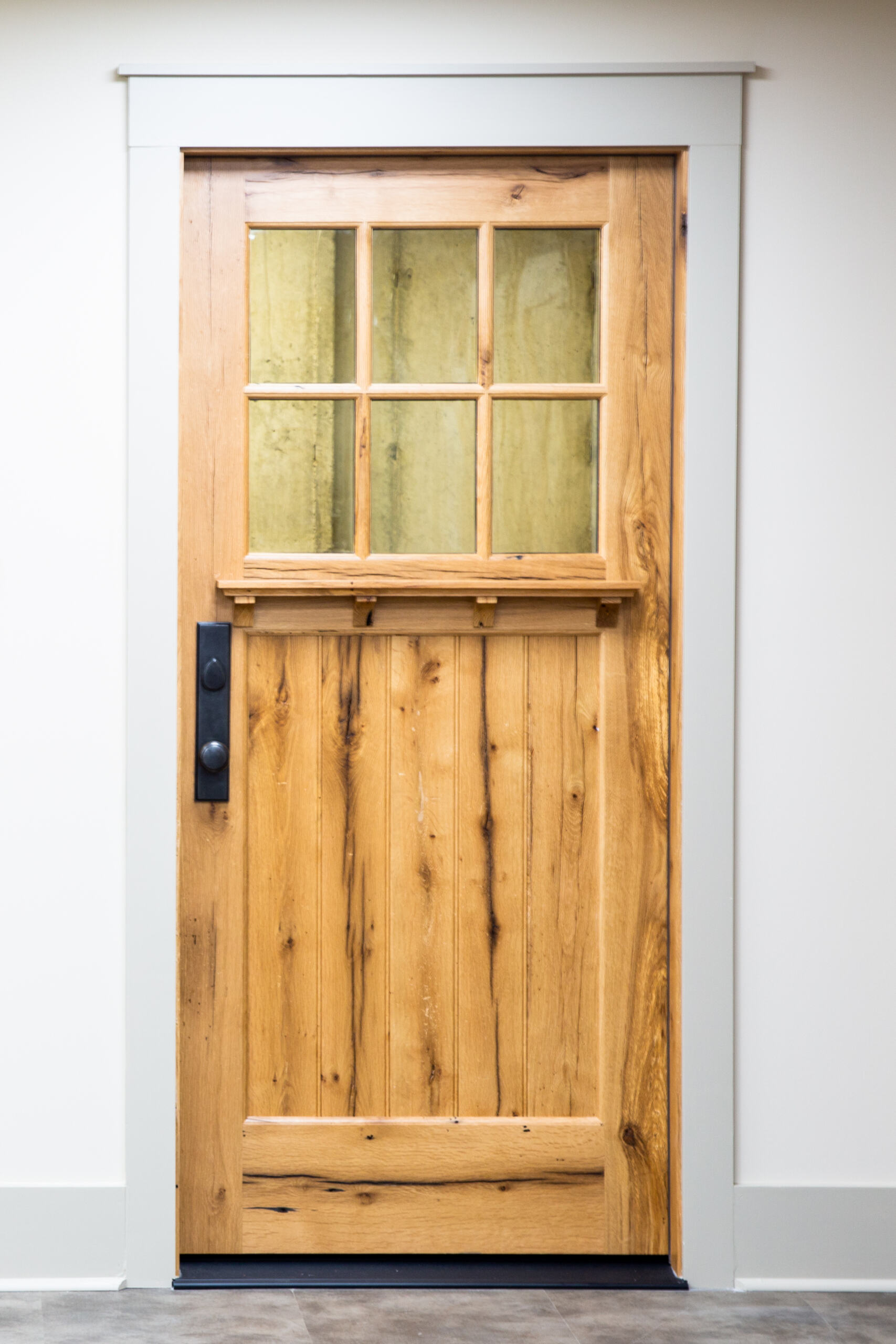 light wood craftsman-style door